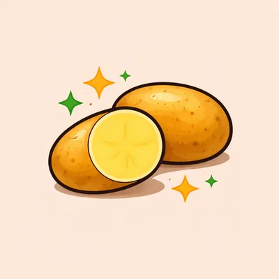 Ilustração decorativa de batata chips
